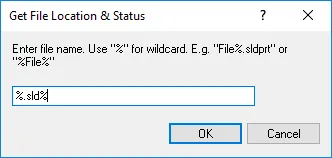 SOLIDWORKS PDM pro file location query status